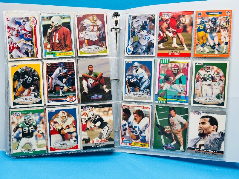 Photo 1 of 165330… final sale no returns/refunds 360 mixed football cards in binder 