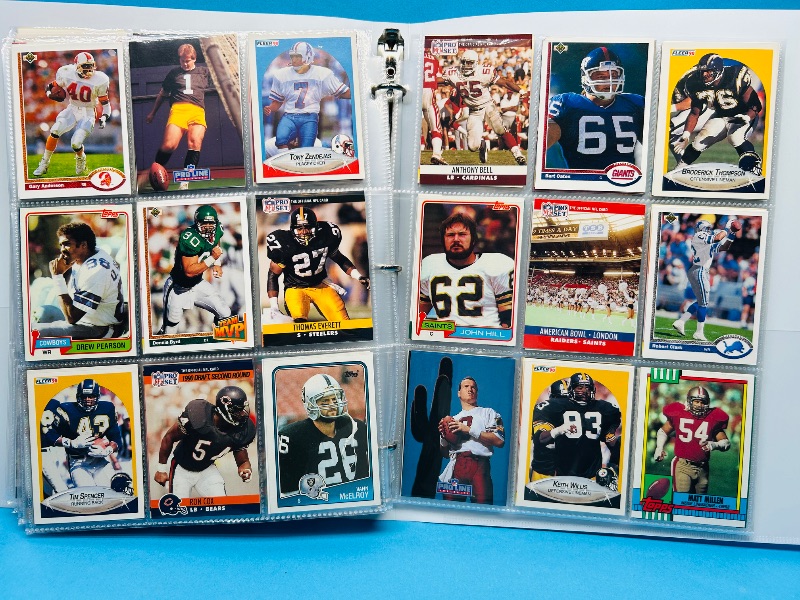 Photo 1 of 165330… final sale no returns/refunds 360 mixed football cards in binder 