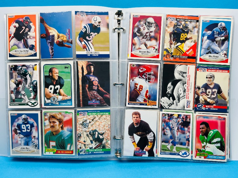 Photo 1 of 165330… final sale no returns/refunds 360 mixed football cards in binder 