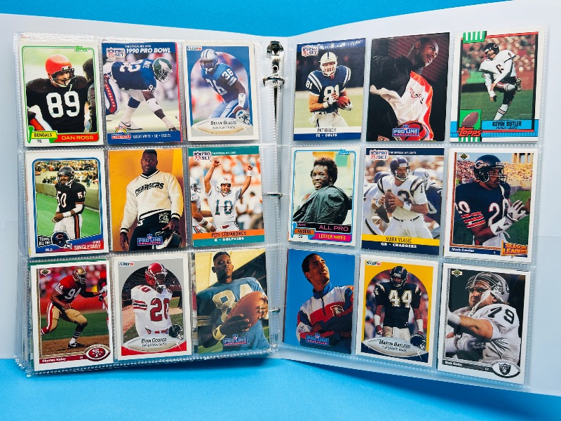 Photo 1 of 165330… final sale no returns/refunds 360 mixed football cards in binder 