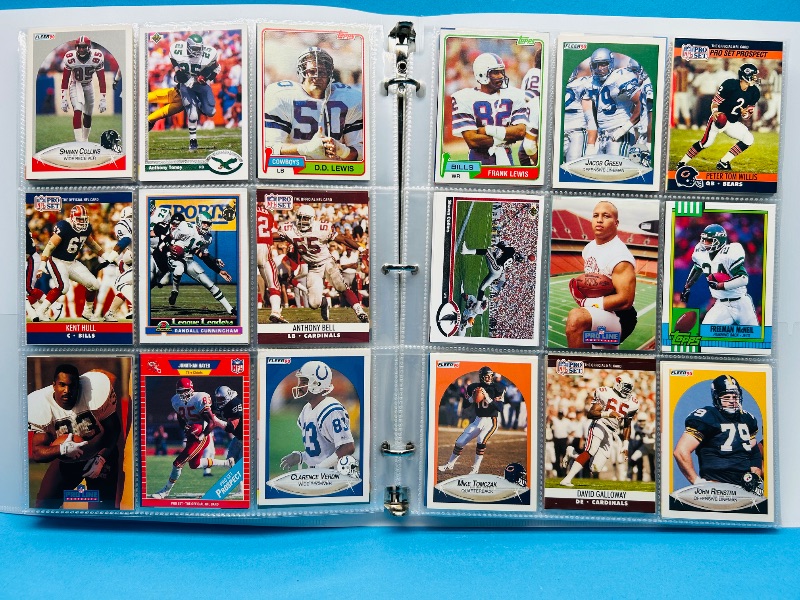 Photo 1 of 165330… final sale no returns/refunds 360 mixed football cards in binder 