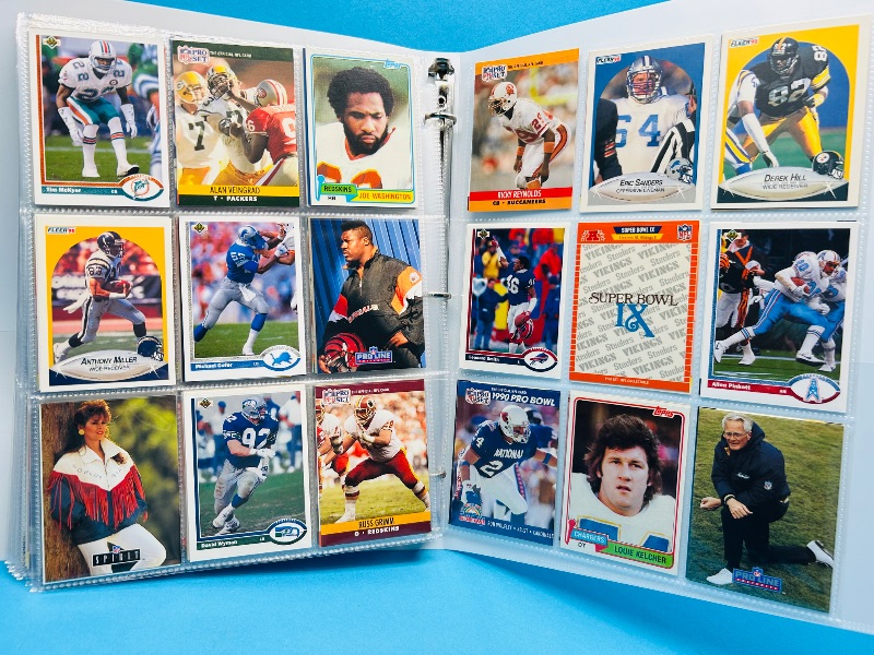 Photo 1 of 165330… final sale no returns/refunds 360 mixed football cards in binder 