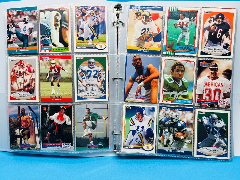 Photo 1 of 165330… final sale no returns/refunds 360 mixed football cards in binder 