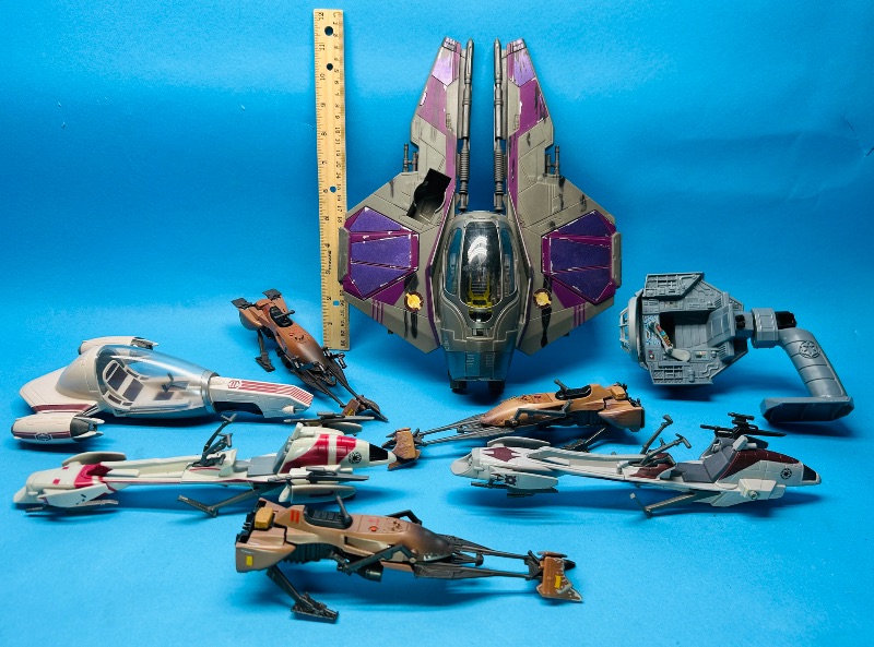 Photo 1 of 165344…vintage Star Wars space ships-may have missing parts or pieces