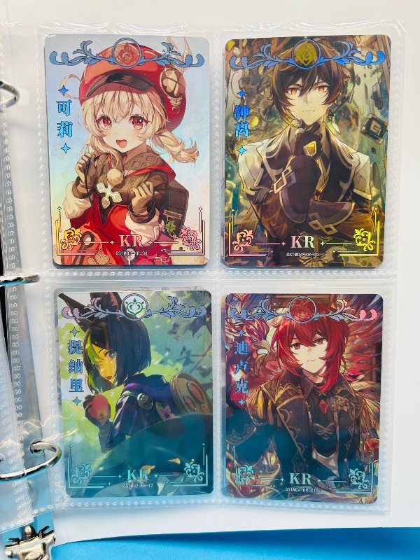 Photo 1 of 165345…final sale no returns/refunds-32 mixed holo anime cards in binder-Japan 