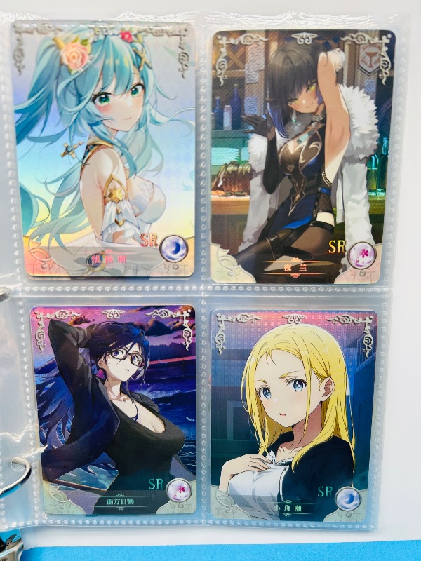 Photo 1 of 165346… final sale no returns/refunds-60 mixed holo anime cards in binder-Japan