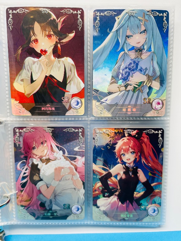 Photo 1 of 165346… final sale no returns/refunds-60 mixed holo anime cards in binder-Japan