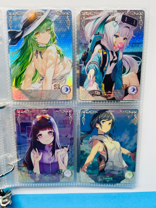 Photo 1 of 165346… final sale no returns/refunds-60 mixed holo anime cards in binder-Japan