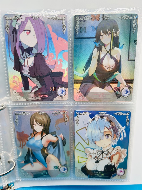 Photo 1 of 165346… final sale no returns/refunds-60 mixed holo anime cards in binder-Japan