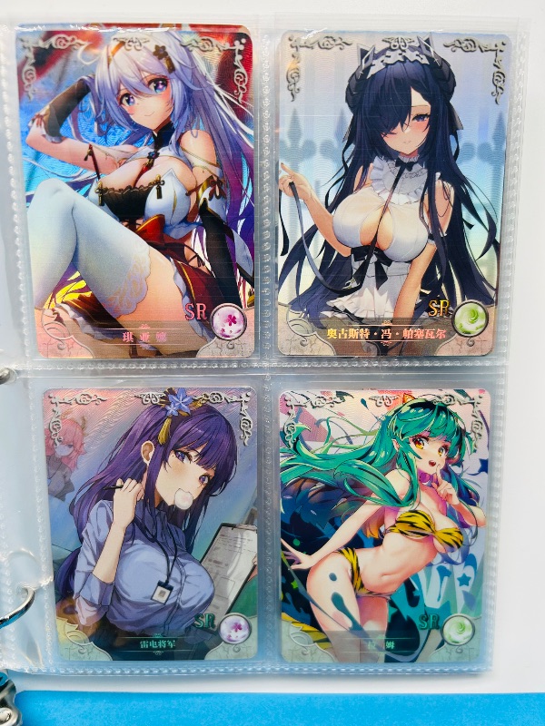 Photo 1 of 165346… final sale no returns/refunds-60 mixed holo anime cards in binder-Japan