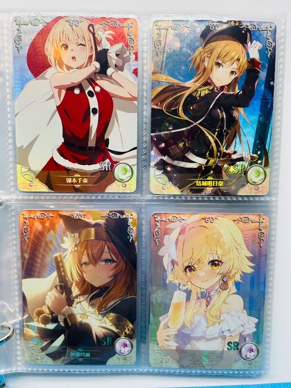 Photo 1 of 165346… final sale no returns/refunds-60 mixed holo anime cards in binder-Japan