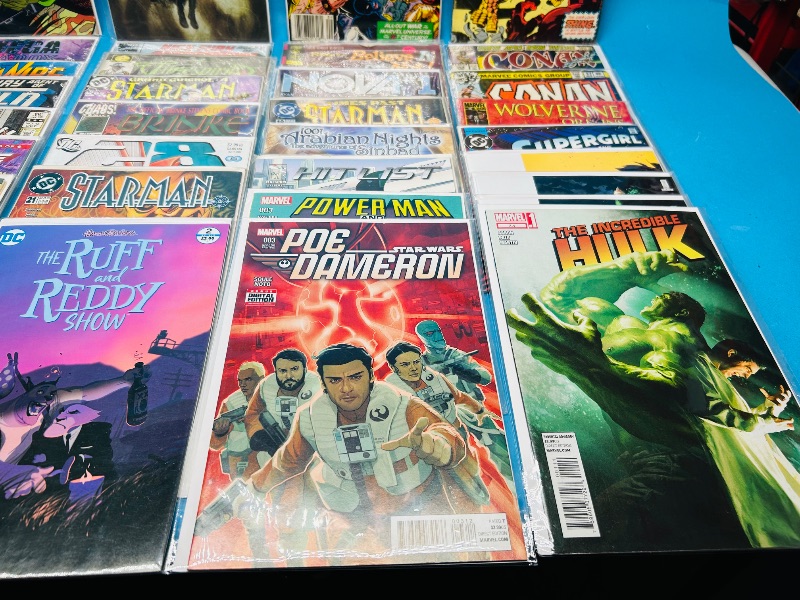Photo 1 of 165347…final sale no returns/refunds-40 mixed comics in plastic sleeves 