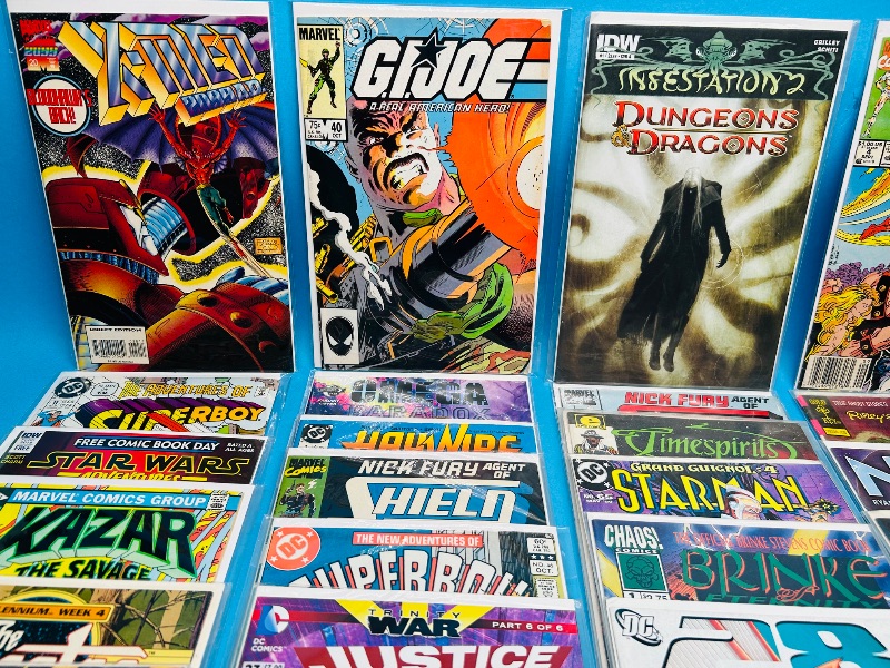 Photo 1 of 165347…final sale no returns/refunds-40 mixed comics in plastic sleeves 