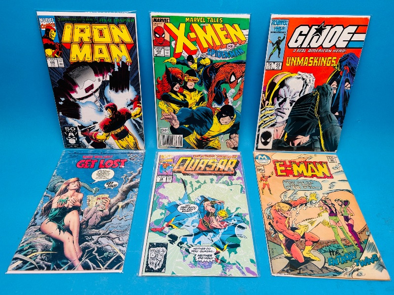 Photo 1 of 165350…6 damaged comics in sleeves- wear, bends, stains, etc.