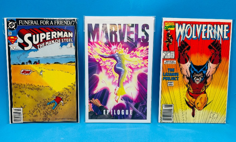 Photo 1 of 165358…3 comics in plastic sleeves 
