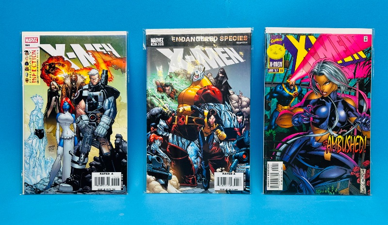 Photo 1 of 165360…3 X-men comics in plastic sleeves 