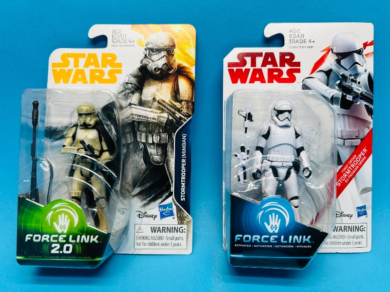 Photo 1 of 165366… 2 Star Wars force link figures -  one force link 2.0