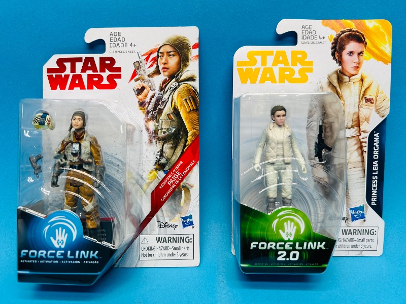 Photo 1 of 165367… 2 Star Wars force link figures - one force link 2.0