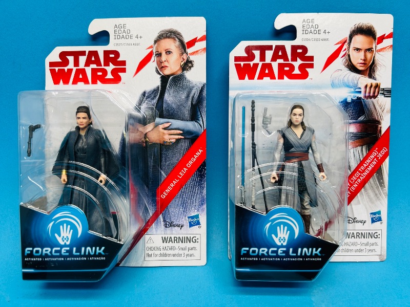 Photo 1 of 165374…  2 Star Wars force link figures 
