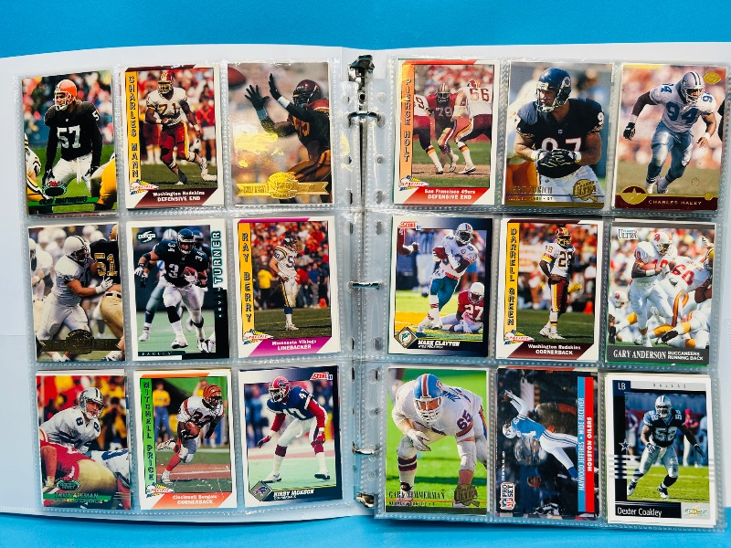 Photo 1 of 165377…final sale no returns/refunds-360 mixed football cards in binder 