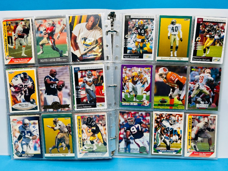 Photo 1 of 165377…final sale no returns/refunds-360 mixed football cards in binder 