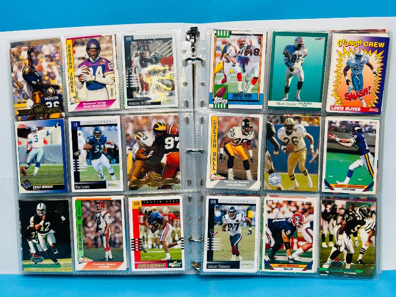 Photo 1 of 165377…final sale no returns/refunds-360 mixed football cards in binder 