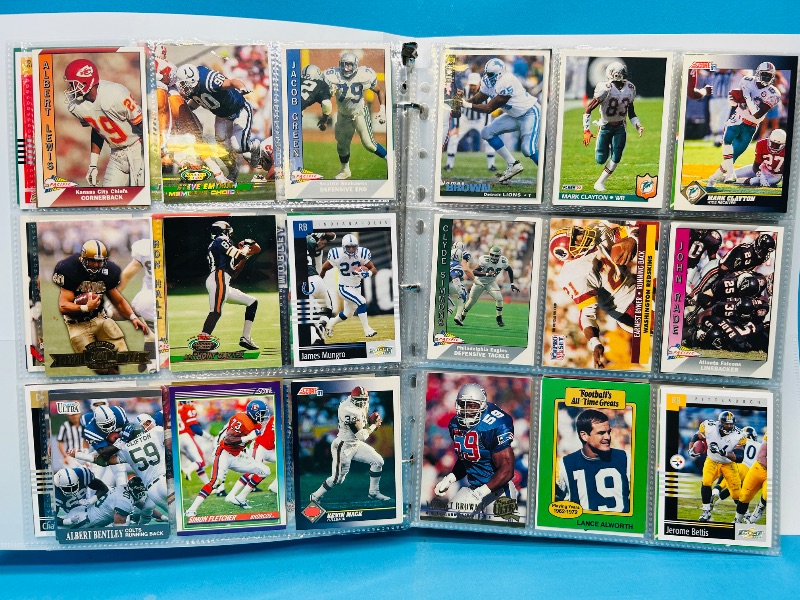Photo 1 of 165377…final sale no returns/refunds-360 mixed football cards in binder 