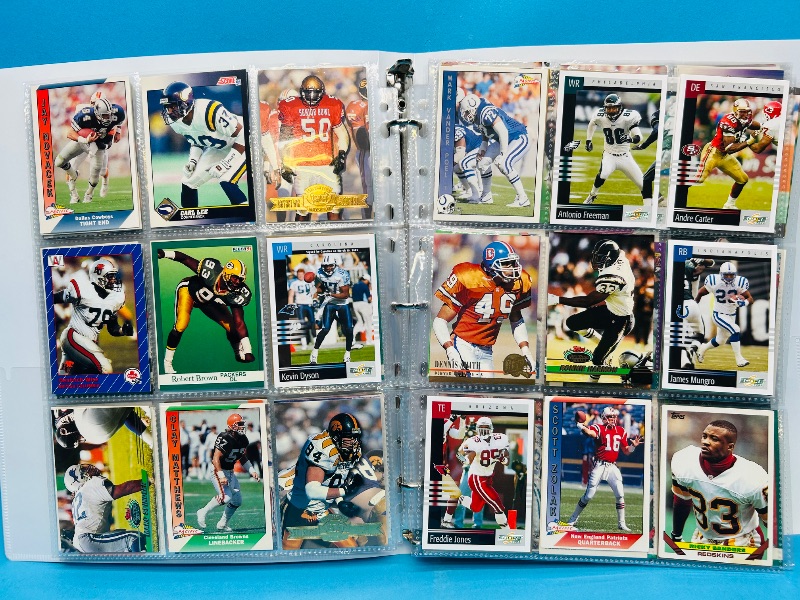 Photo 1 of 165377…final sale no returns/refunds-360 mixed football cards in binder 