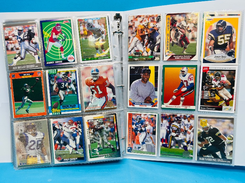 Photo 1 of 165377…final sale no returns/refunds-360 mixed football cards in binder 