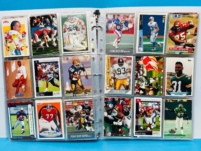 Photo 1 of 165377…final sale no returns/refunds-360 mixed football cards in binder 