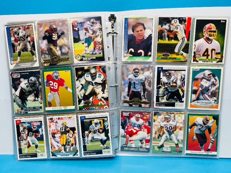 Photo 1 of 165377…final sale no returns/refunds-360 mixed football cards in binder 