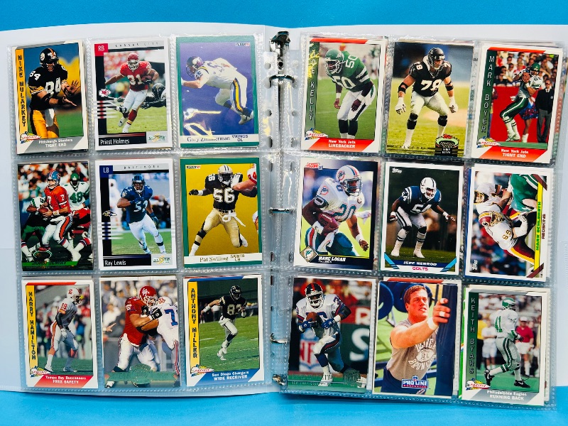Photo 1 of 165377…final sale no returns/refunds-360 mixed football cards in binder 