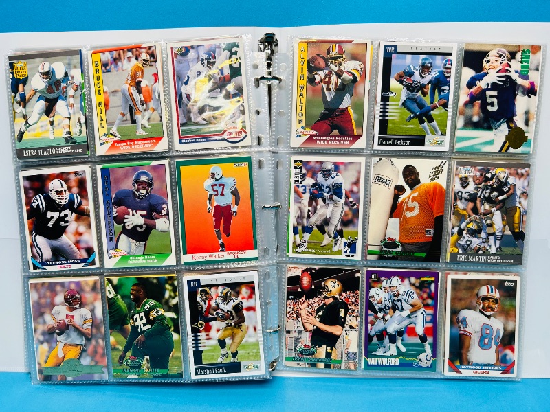 Photo 1 of 165377…final sale no returns/refunds-360 mixed football cards in binder 