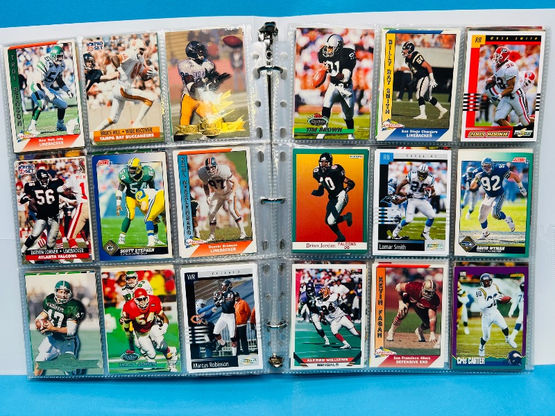 Photo 1 of 165377…final sale no returns/refunds-360 mixed football cards in binder 