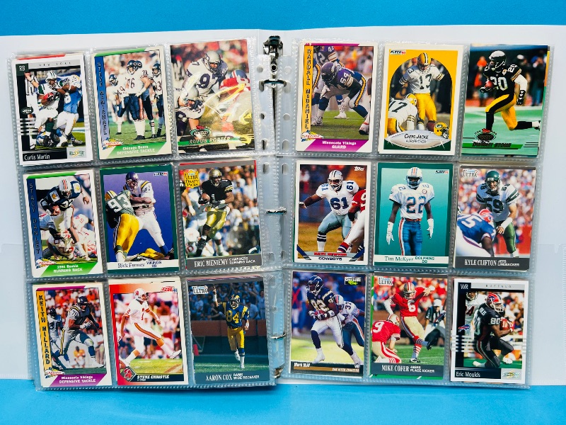 Photo 1 of 165377…final sale no returns/refunds-360 mixed football cards in binder 