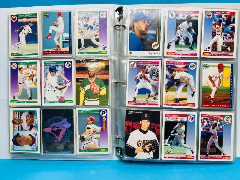 Photo 1 of 165378… final sale no returns/refunds-432 mixed baseball cards in binder 