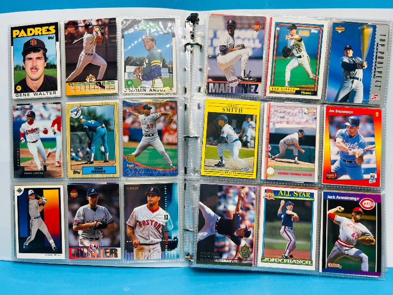 Photo 1 of 165379…  final sale no returns/refunds-360 mixed baseball cards in binder 