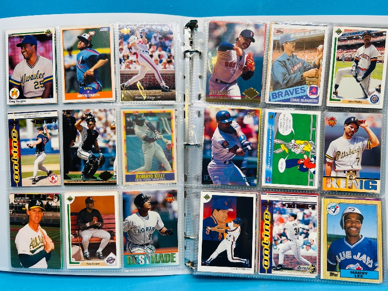 Photo 1 of 165379…  final sale no returns/refunds-360 mixed baseball cards in binder 