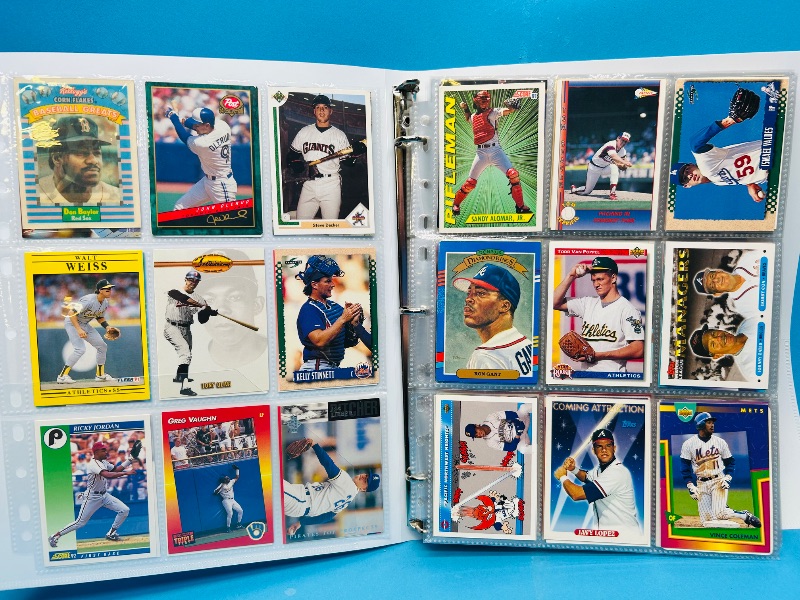 Photo 1 of 165379…  final sale no returns/refunds-360 mixed baseball cards in binder 