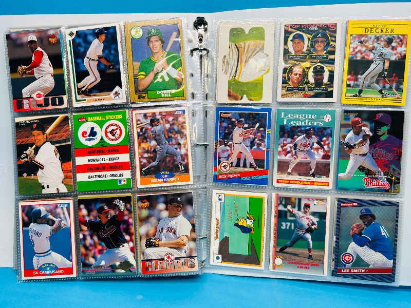 Photo 1 of 165379…  final sale no returns/refunds-360 mixed baseball cards in binder 