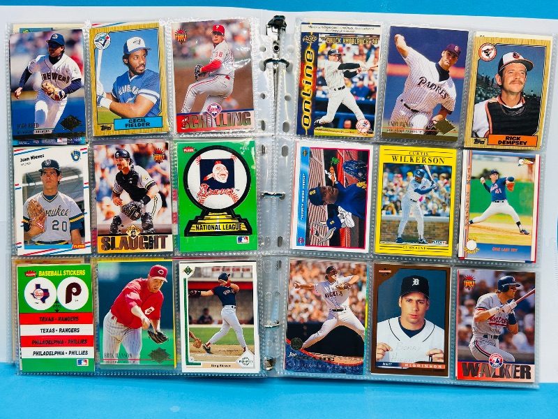 Photo 1 of 165379…  final sale no returns/refunds-360 mixed baseball cards in binder 