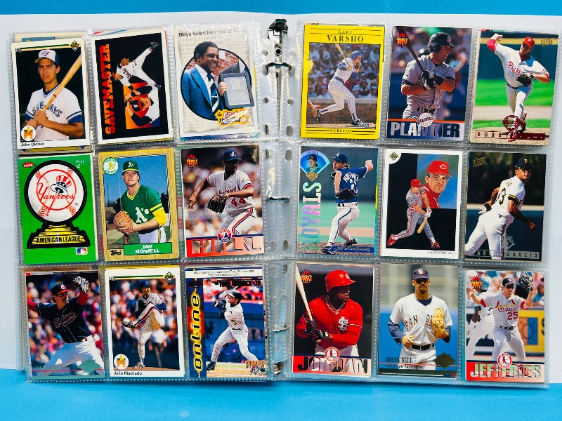 Photo 1 of 165379…  final sale no returns/refunds-360 mixed baseball cards in binder 