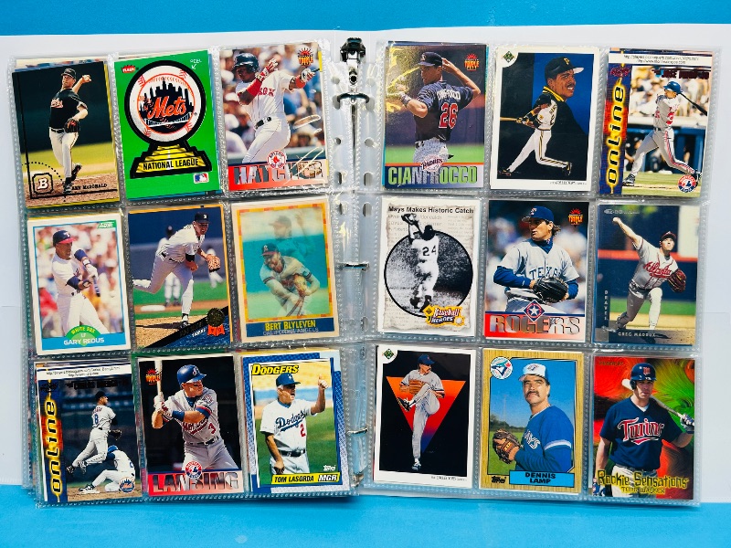 Photo 1 of 165379…  final sale no returns/refunds-360 mixed baseball cards in binder 