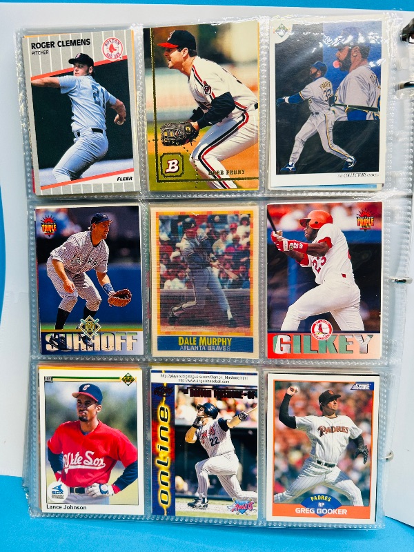 Photo 1 of 165379…  final sale no returns/refunds-360 mixed baseball cards in binder 