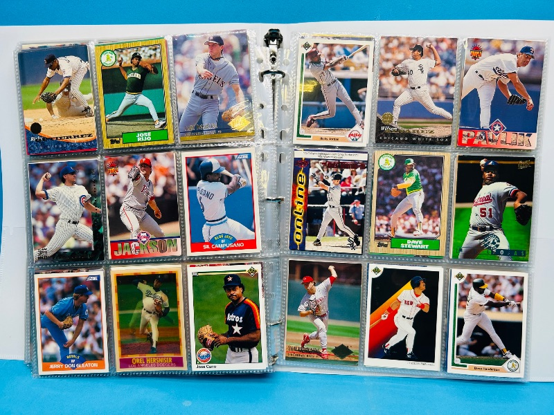 Photo 1 of 165379…  final sale no returns/refunds-360 mixed baseball cards in binder 