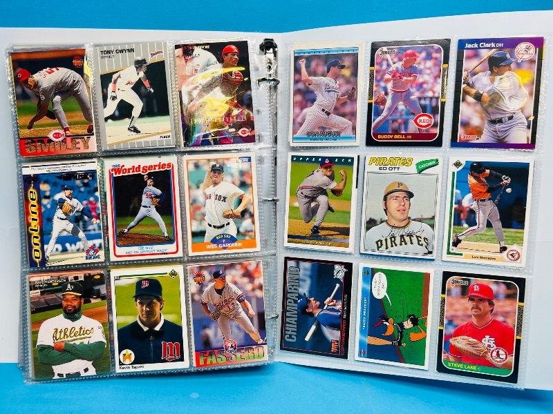 Photo 1 of 165379…  final sale no returns/refunds-360 mixed baseball cards in binder 