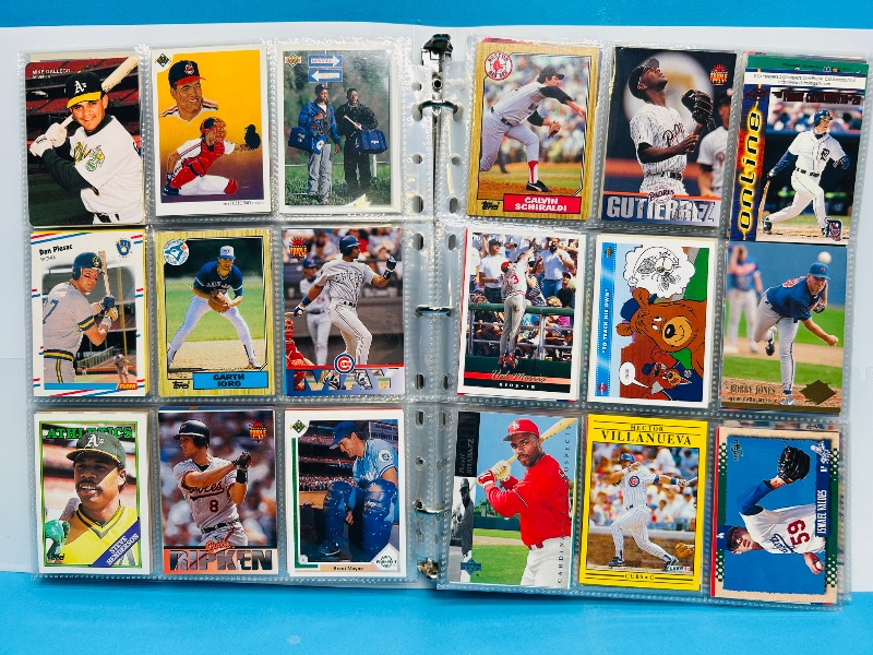 Photo 1 of 165379…  final sale no returns/refunds-360 mixed baseball cards in binder 