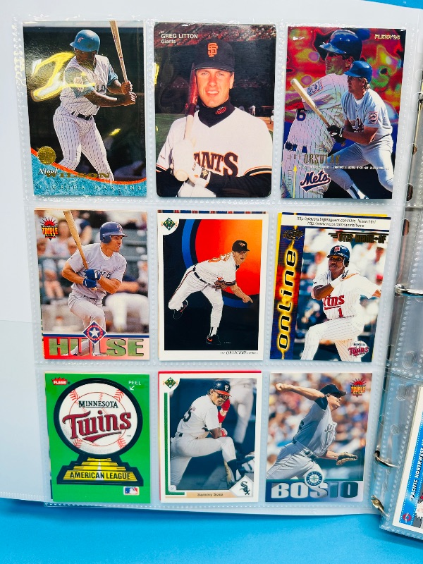 Photo 1 of 165379…  final sale no returns/refunds-360 mixed baseball cards in binder 