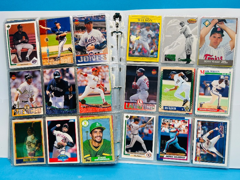 Photo 1 of 165379…  final sale no returns/refunds-360 mixed baseball cards in binder 