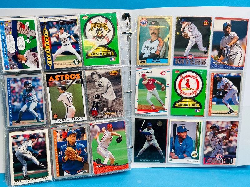 Photo 1 of 165380…  final sale no returns/refunds-342 mixed baseball cards in binder 